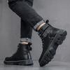 Men's Boots 2024 Autumn/Winter New Korean Edition Work Boots Casual Fashion Thick Bottom High Top Fashion Boots