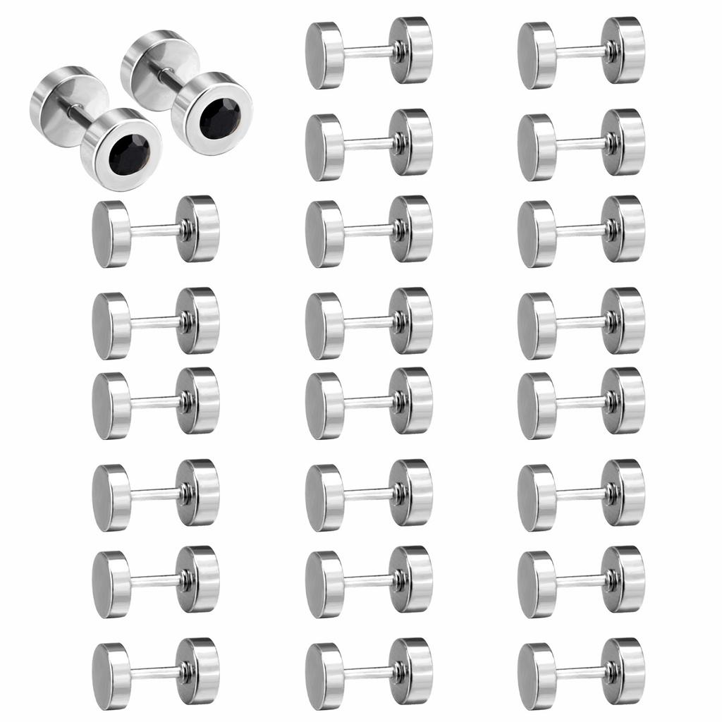 Titanium Steel Crystal Stud Earrings Sweet Cute Light Luxury Fashion Jewelry for Women Girls