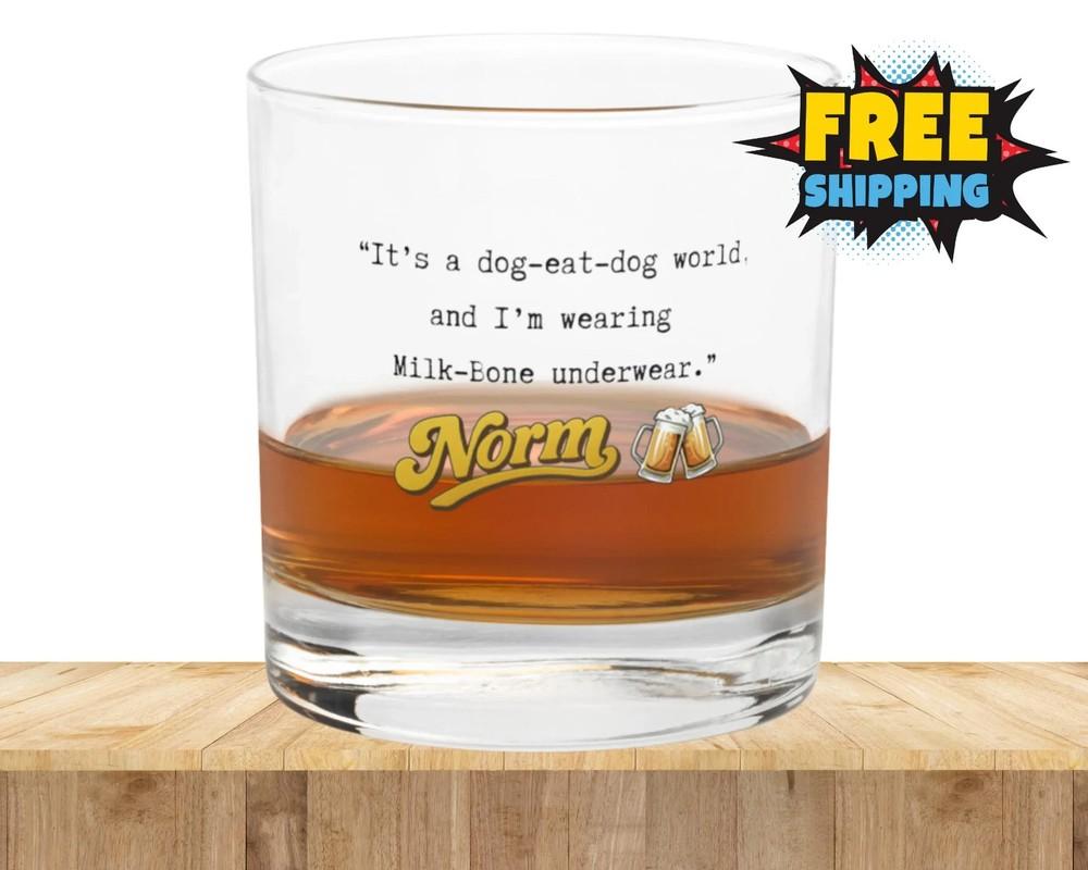 

George Wendt Tribute Rocks Glass Cheers Norm Peterson 10.5 oz Bourbon Glass Gift Unisex T-Shirt XXL
