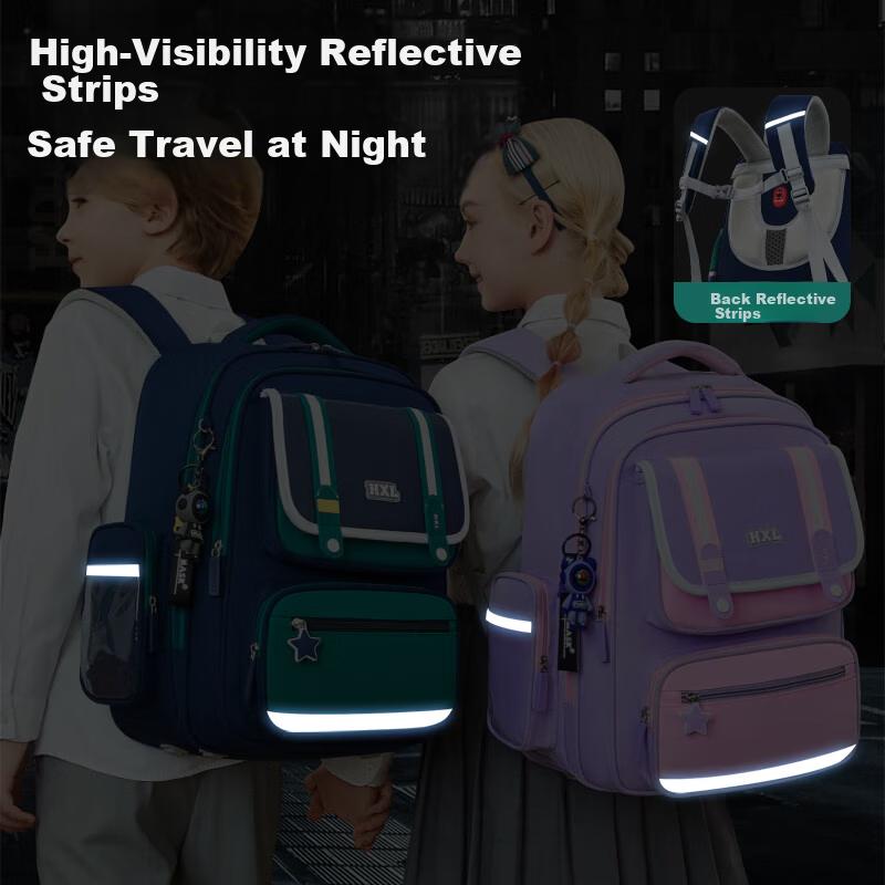 Le Bu Xiong Elementary School Backpack Boys Girls 2026 New Lightweight Children's Spine Protection