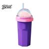 Eenvoudige Bediening Slushy Maker Zelfgemaakte Slushie Beker Vriezer Knijpbeker voor IJsdrankjes Voedselkwaliteit BPA-vrij Siliconen Smoothie Sap Frisdrank Herbruikbaar