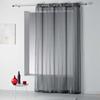 Voile Curtain Stripes 140 X 260 Cm Bandas Anthracite