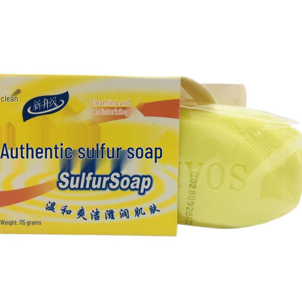 Sulfur Soap for Face & Body - Antibacterial, Exfoliating, Oil-Control, Skin-Nourishing Cleanser.