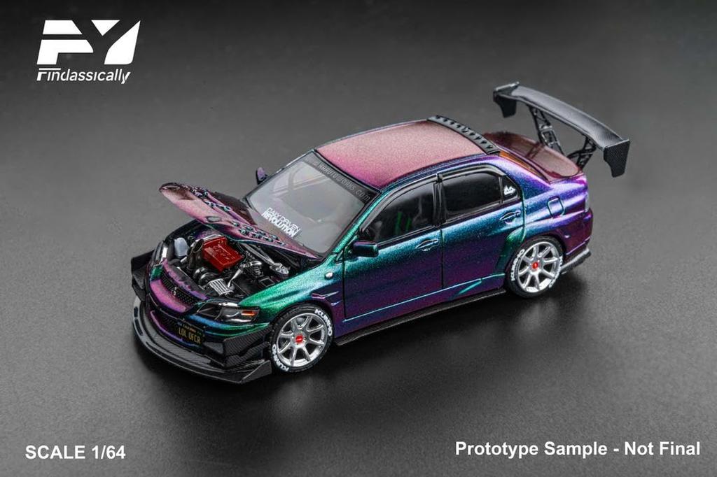 Freestyle Finclassically Mitsubishi Lancer Evolution 9 Modified Chameleon Finished Model FY64102 (FREESTYLE) 1/64