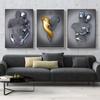 Metal Figure Statue Posters Print Modern Lovers Sculpture Canvas Painting Wall Art Wall Pictures for Room Home Decoration No Frame