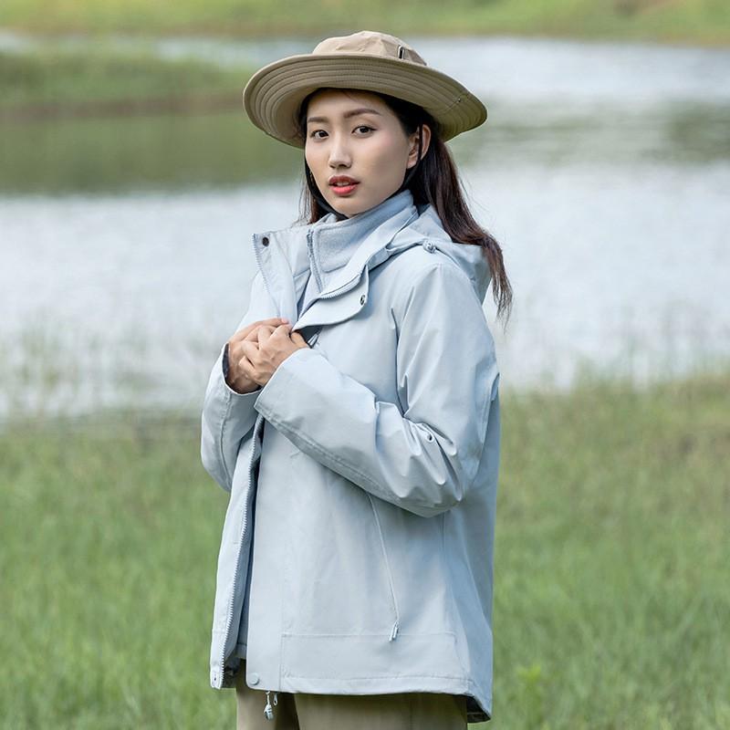 3-in-1 Waterdicht Winddicht Wandeljack Met Afneembaar Fleece Voering Heren Dames Buiten Reizen Klimmen