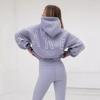 Thick Hooded Long Sleeve Oversized Graphic Sweatshirt Women Motorcycle Casual Wear