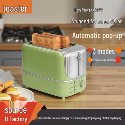 Multifunktionale Frühstücksmaschine für Zuhause: Automatischer Pop-up-Toaster & Sandwichmaker