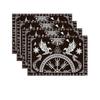 Christmas Linen Table Mats: Festive Print, Stain-Proof & Heat-Resistant