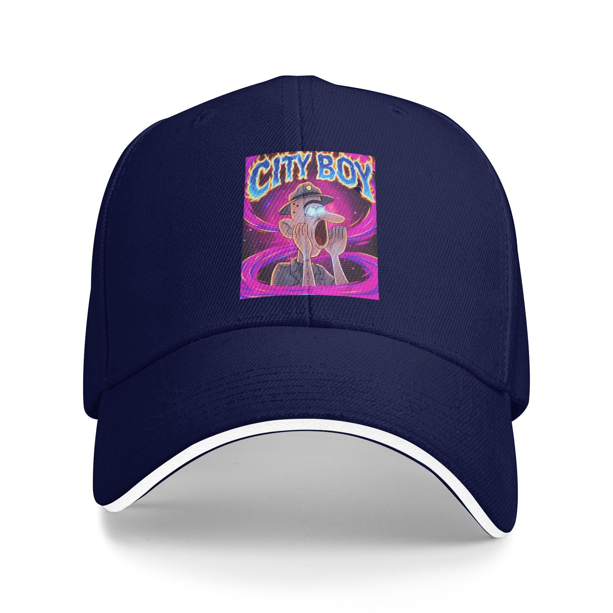 

Summer Casual Baseball Cap City Boy Brainrot Meme Reaction Loud Funny Cartoon Outdoor Sunscreen y2k Cool Snapback Cap One Size