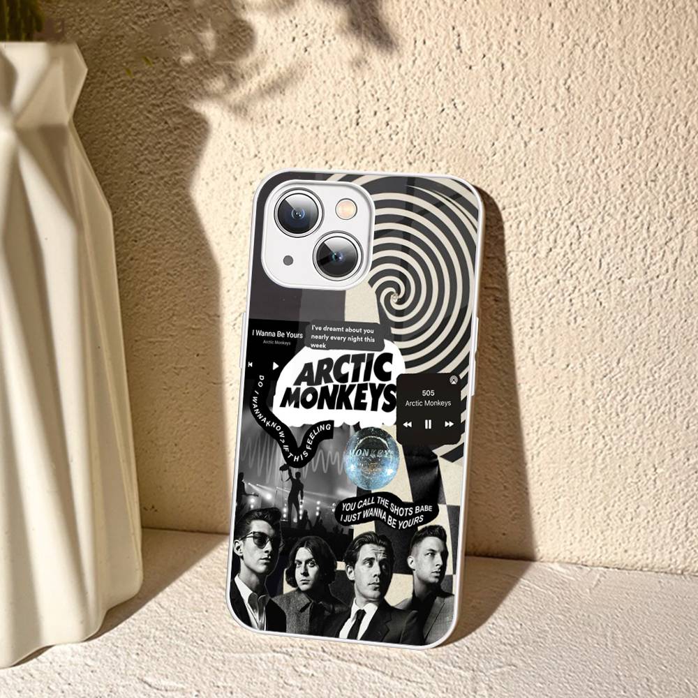Hot A-Arctic M-Monkeys Band Tempered Glass For Iphone 14 13 12 11 Pro Mini XS MAX 14Plus X XS XR Cover