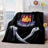 West Fußball Club Decke Flanelldecke für Bett, Sofa, Camping, Wandern, Picknick Zubehör, Geschenk für Familie Fan Geschenke