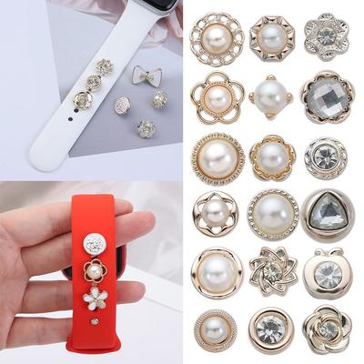 Riem Decoratieve Ring Nagels Ring Nagels Voor Apple Watch Band Polsband Charms Horlogeband Ornament