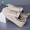 Men's Shoes Summer New Fly-woven Mesh Shoes Men's Breathable and Lightweight Thin One-pedal Trendy Leather Shoes