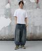 AGOD Back Incision Crop Half T-Shirt [White]