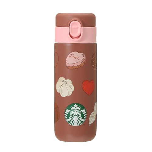 

STARBUCKS Valentine s Day 2024 Stainless Steel Bottle, Chocolate, 381ml, Tumbler, Coffee, Starbucks, Brown, Water Bottle, Gift, Valentine s Day 2024