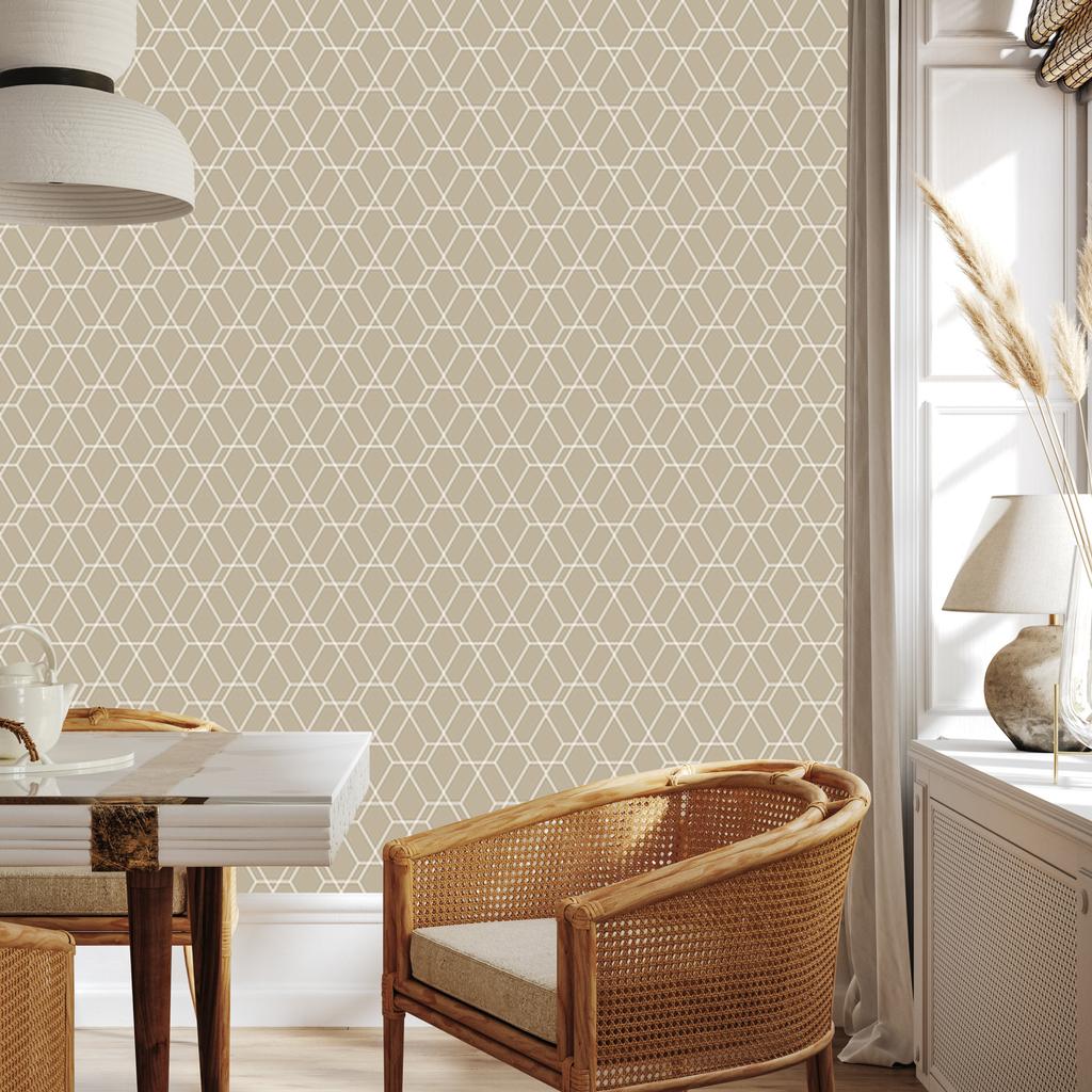 Wallpaper Modern Geometric Pattern for Living Room and Bedroom 50x1000