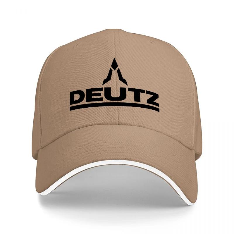 DEUTZ Logo Embroidered Black Baseball Cap Classic Design Adjustable Fit for Outdoor Activities and Daily Wear