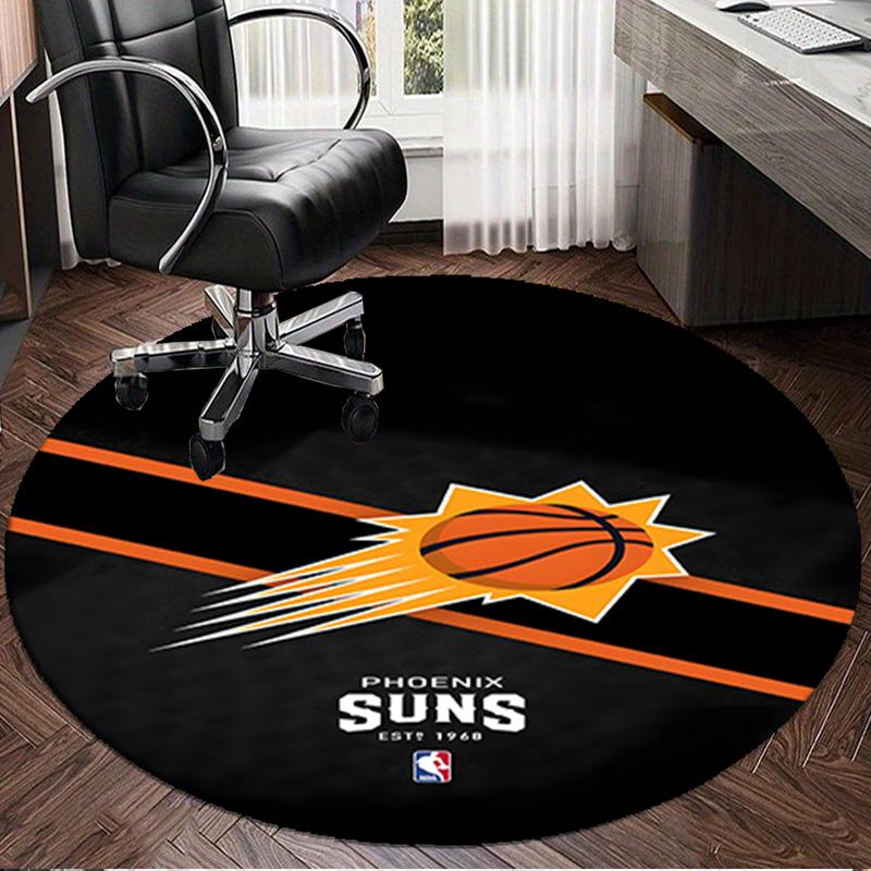 Phoenix Basketball Team Round Rug for Livingroom,Bedroom, Palyroom, Chair Rug, Area rug, Circle Carpet, Large Size Fan Christmas gift
