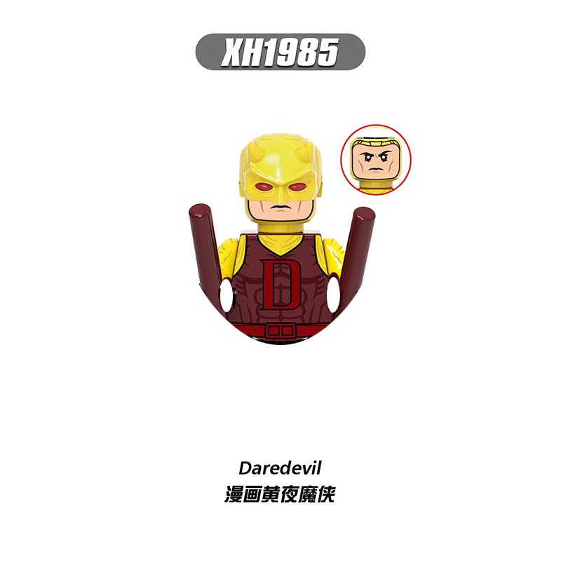Fantastic Four Human Torch Bausteine DIY Spielzeug Geschenke Daredevil Punisher Minifiguren Bausteine Mini Actionfiguren für Kinder