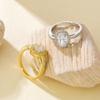 Adjustable Oval Zircon Ring - European American Design