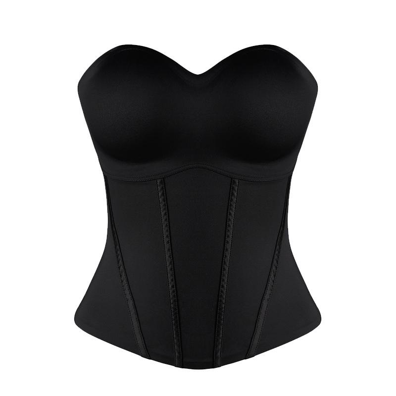 Cross-border European & American Sexy Off-Shoulder Fishbone Corset Slimming Vest