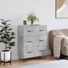 VidaXL Buffet Concrete Grey 69.5x34x90 Cm Engineered Wood 827848