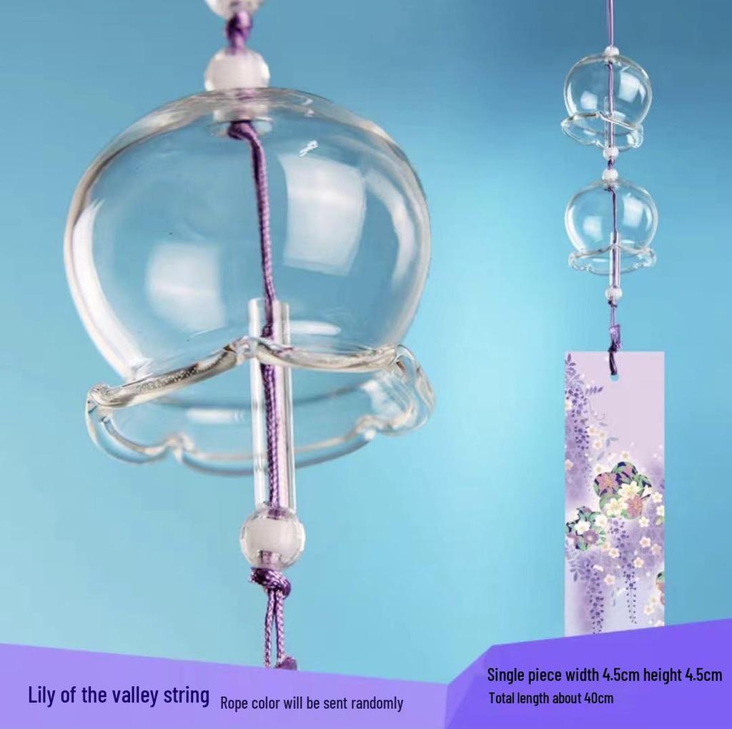Hand-Painted Glass Wind Chimes for Student DIY Projects and Outdoor Decor