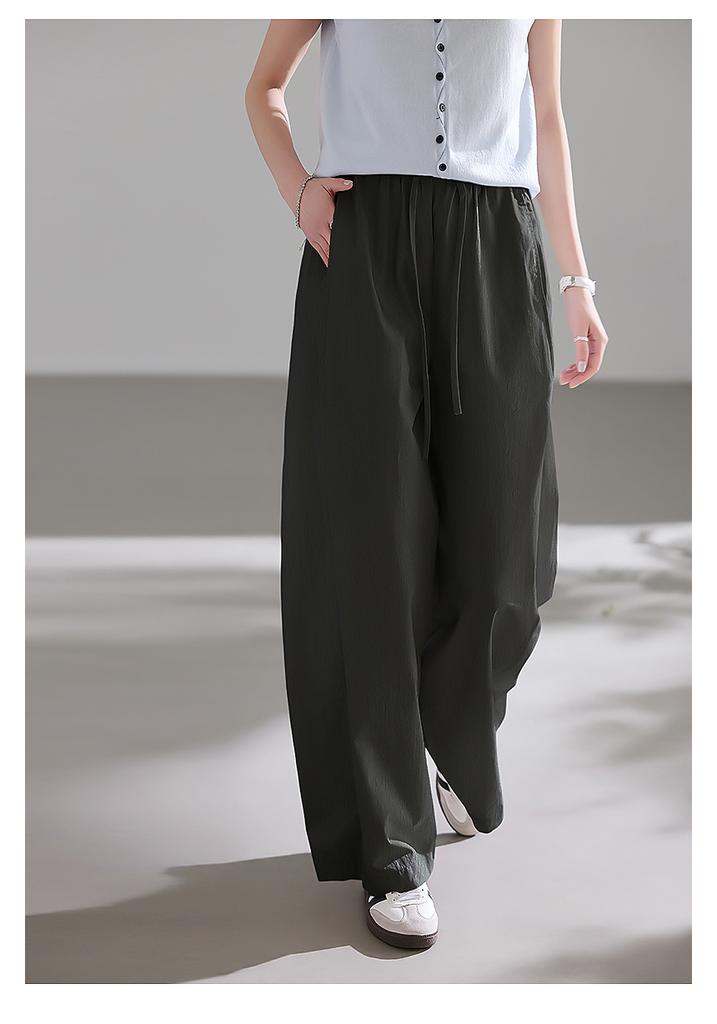 [Lightweight Summer] series of drooping casual style summer style slimming versatile basic quick drying women's pants