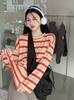 2026 Casual Women Long Sleeve Striped T-Shirt Loose Fit Casual Round Neck Spring Autumn Printed Blouse Fashion Elegant Basic Clothing
