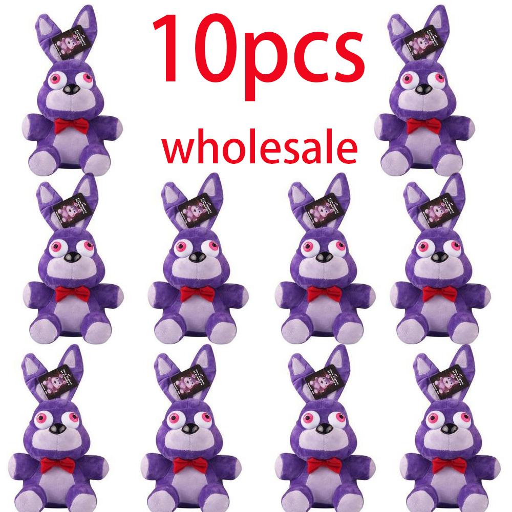 spot New FiveNight At Freddy Fnaf Cute Plush Toys Game Doll Bonnie Bear Foxy Cartoon Stuffed Dolls Freddy Toys For Children Gif