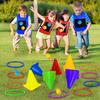 29-Piece Ring Toss Set, Catch Ball, Athletic Toy, Outdoor Play, Target Game, Ring Toss Ring, Tail, Family Game, Kids Indoor and Outdoor Play, Fun