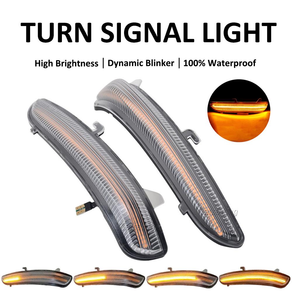 2 Pieces For Peugeot 208 2008 2012-2020 Citroen C3 Dynamic Turn Signal Light LED Side Mirror Indicator Blinker Lamp Car StylingTurn Signal 2