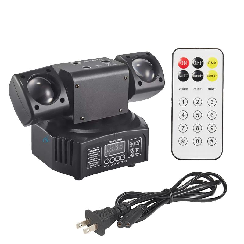 DMX 36W LED Moving Head Light Disco Gold Strobe Beam Green&Red Laser Party Lighting For Dj Show Christmas