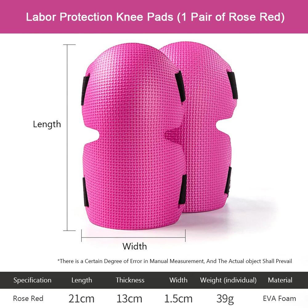 

1Pair Heavy Duty Gardening Knee Pads Extra Thick Labor Insurance Knee Pad Roofing Floor Work pink