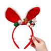 Christmas Red Antler & Cartoon Bear Rabbit Ears Headband for Women & Children