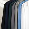 Men's long-sleeved shirt solid color shirt men's slim fit large size shirt jacket