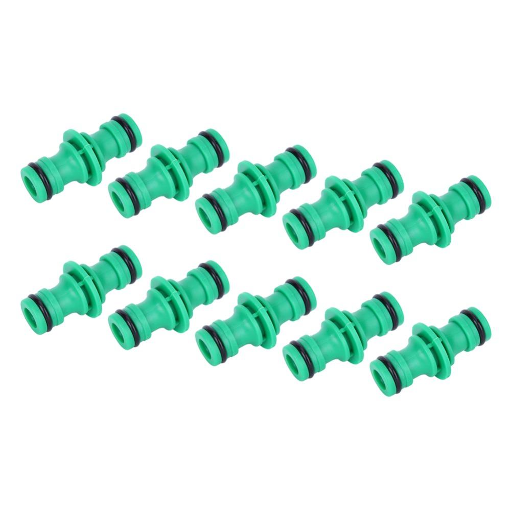 10 PCS Durable Easy To Install Hose Connector Green Straight Barbed Pipe Connector Leak-proof PP Hose Repair Kit Lawn Watering