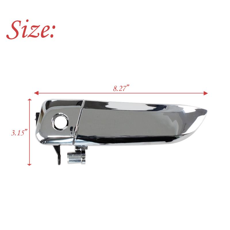 Car Front Outer Door Handle Chrome Left Right For Toyota Hiace Van 2005-2018 Commuter Quantum Grandia GL