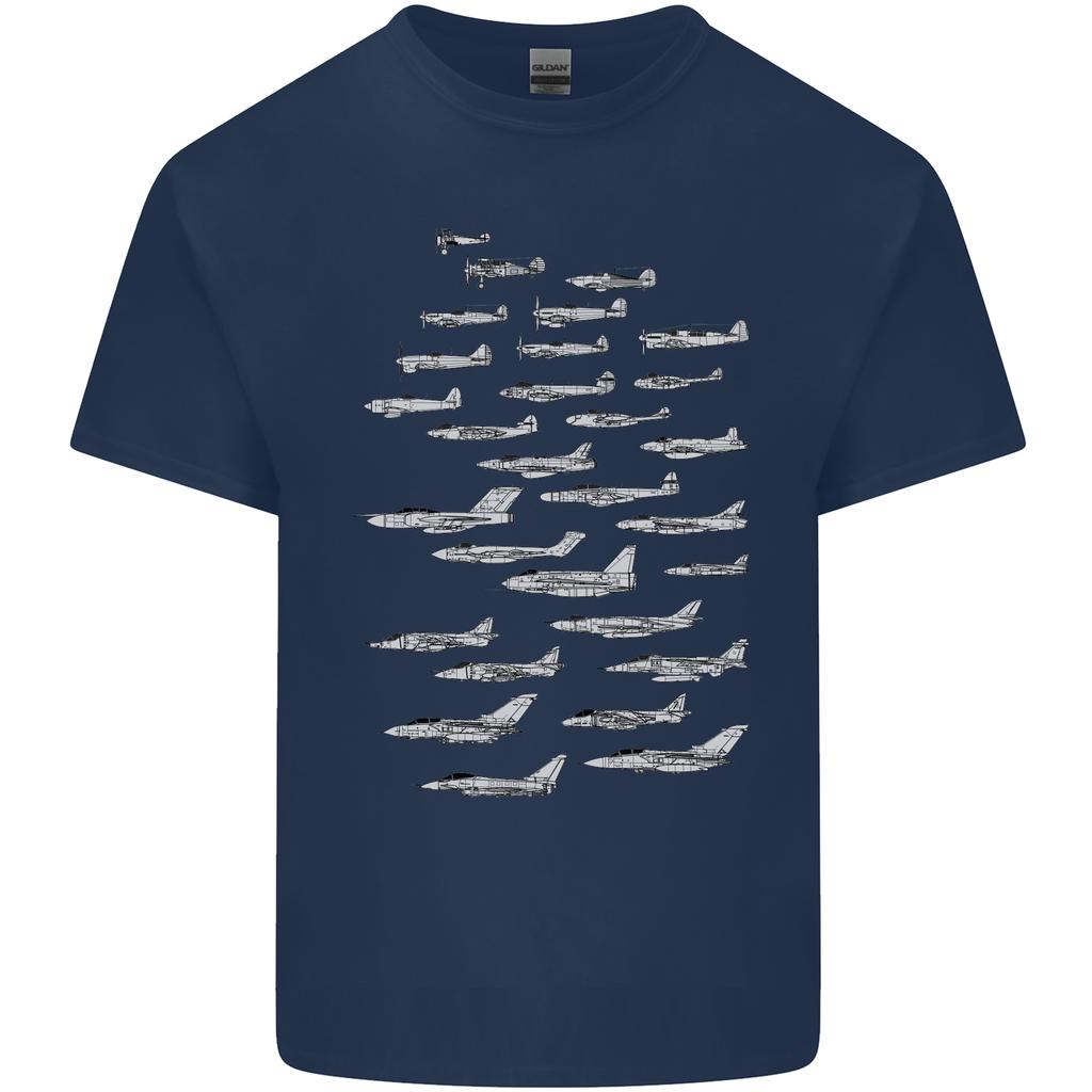 British RAF Fighters Royal Air Force Planes Unisexs Light Cotton TShirt