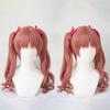 Cosplay Wig from with Twin Tail and Curly Party Wig 3 Bonus and Memo Pad Heat-Resistant "Second Castle" Bun, Semi-Long Hair, + Items Net, Hairpins,