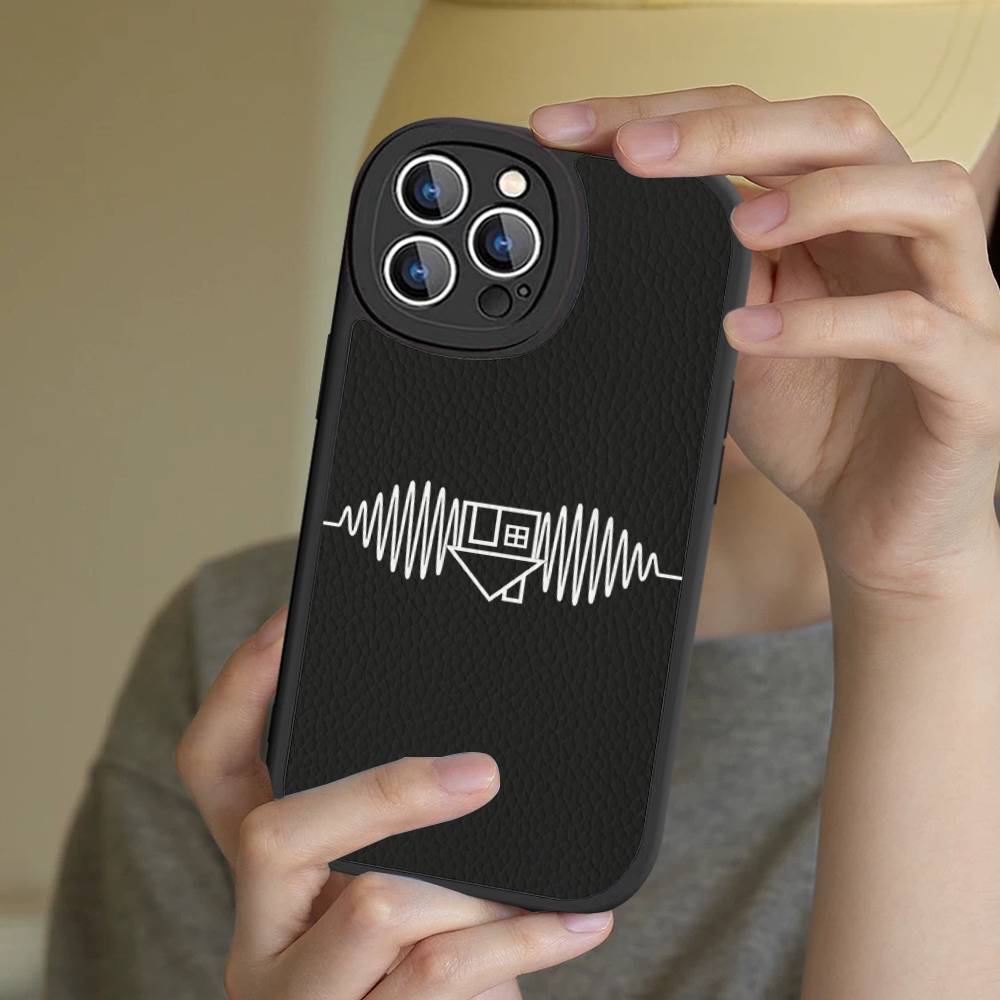 

Logo A-Arctic M-Monkeys Phone Case For IPhone 16 15 14 13 Pro Max 11 12 Plus Leather Silicone Cover 12 pro max