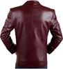 Lambskin Formal Soft Genuine Burgundy New Men Blazer Two-Button Handmade Leather