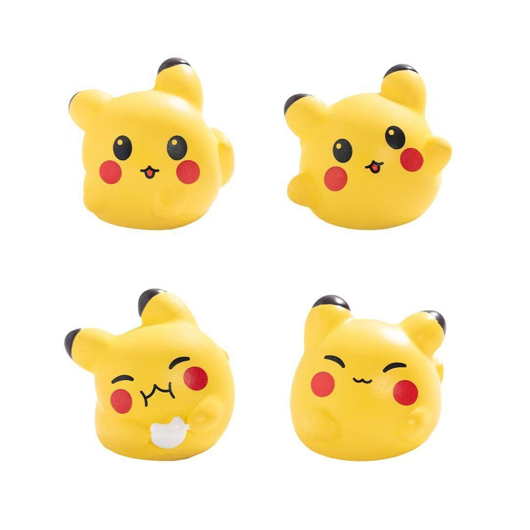 

4PCS/SET Pikachu Home Decoration Crafts Miniature Pokemon Model Office Desktop Cure Display Cartoon Anime Figurines Handicrafts Kid Friendly 2cm opp bag