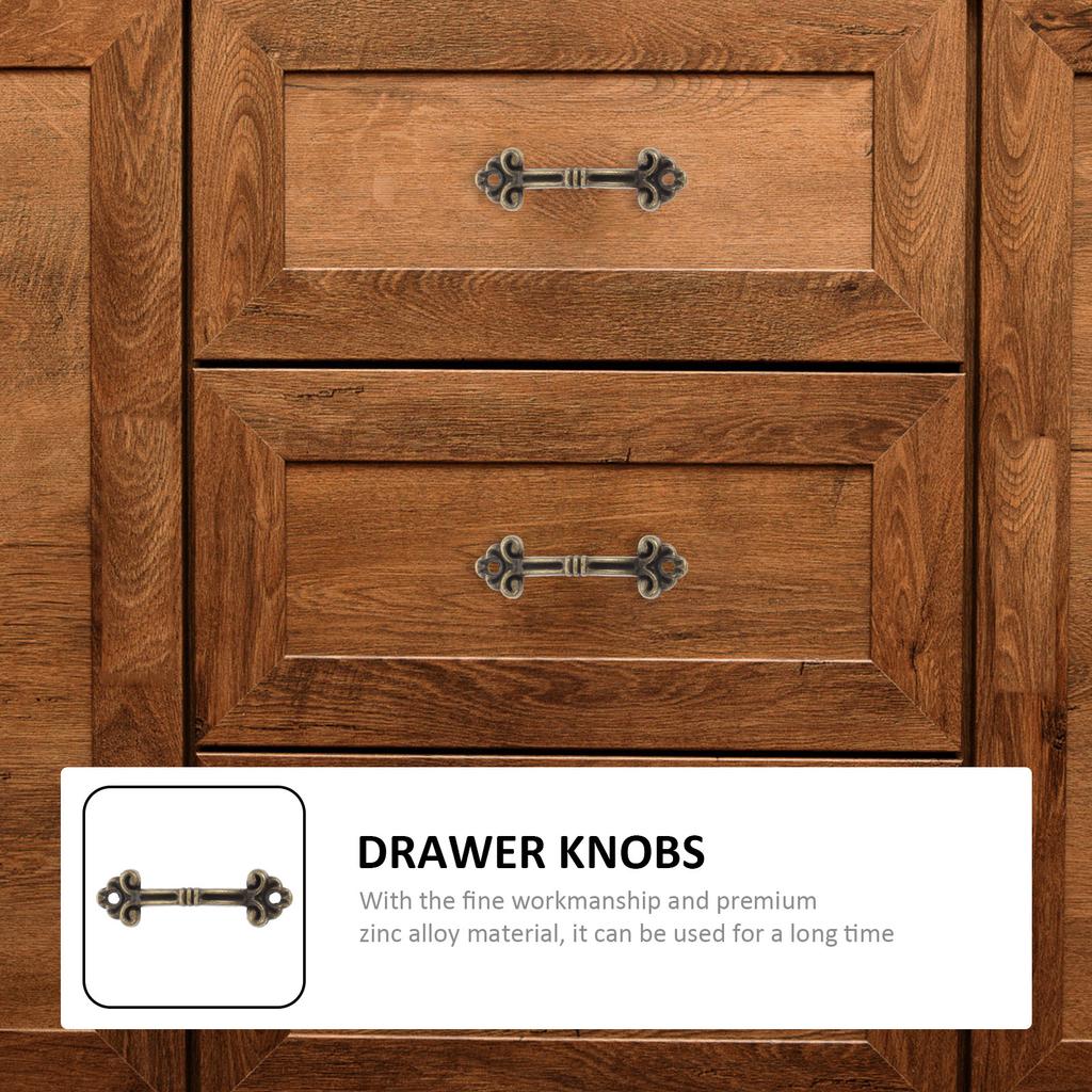 1Set Delicate Drawer Pull Handles Premium Zinc Alloy Pulling Handles for Cabinets Closets Wardrobes Kitchen Cabinets Decorative