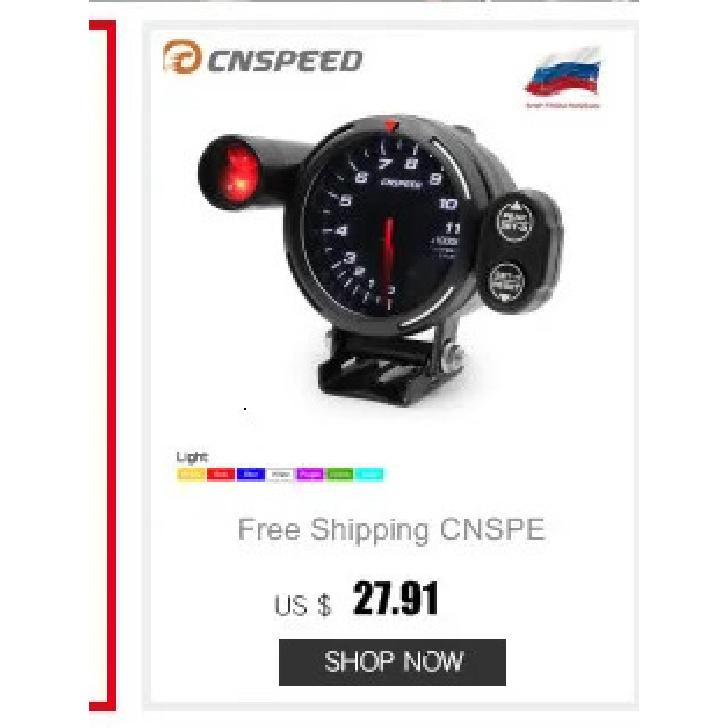 2" 52mm 12V Racing Car Turbo Boost Gauge Water Temperature Tachometer RPM Gauge Oil Pressure With Sensor Volt Meter Pointer LED