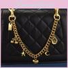 Style Cherry Fruit Bag Charm With Metallic Chain For Womens Fashion Accessory