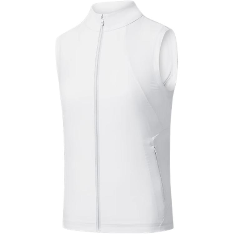Anta Champion All-Weather Series Sports Casual Simple Solid Color Slim Vest Women Vests Paper-White 162520606-3