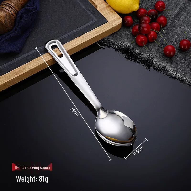 Stainless Steel Long-Handle Buffet and Rice Cooker Serving Spoon