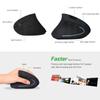 2.4G Wireless Vertical Mouse Left Hand USB Ergonomic Optical Mouse Left Handed High Precision Adjustable 800  1200